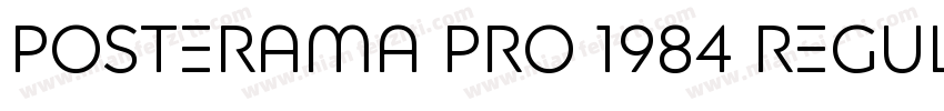 Posterama Pro 1984 Regular字体转换